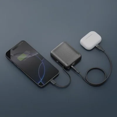 Energea Integra Mini 35, 10000Mah Powerbank With Built In Usb-C Cable Pd35W  - Gun
